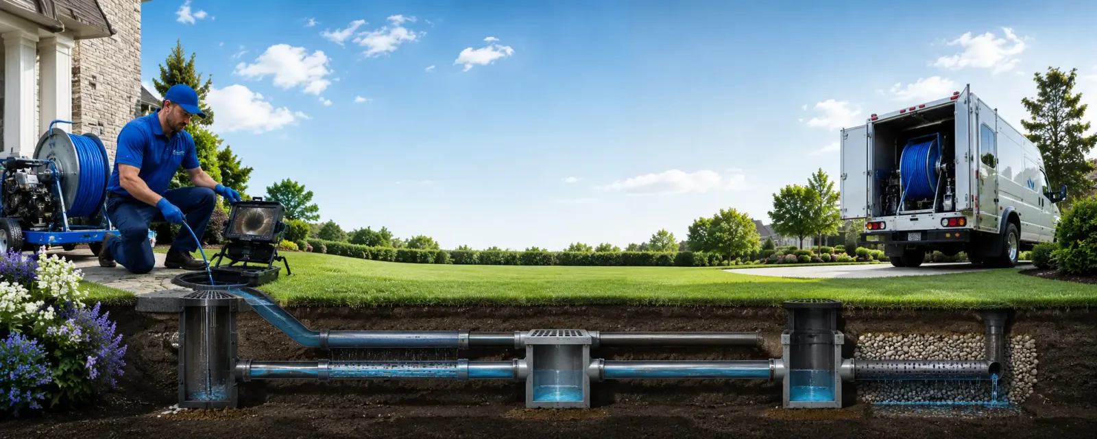 Outdoor drain cleaning information for Roberts, MT